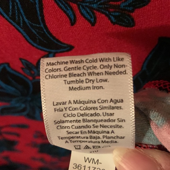 NWT Time and Tru red, black & blue dress w/pockets XXL(20) or XXXL(22) - Picture 12 of 15